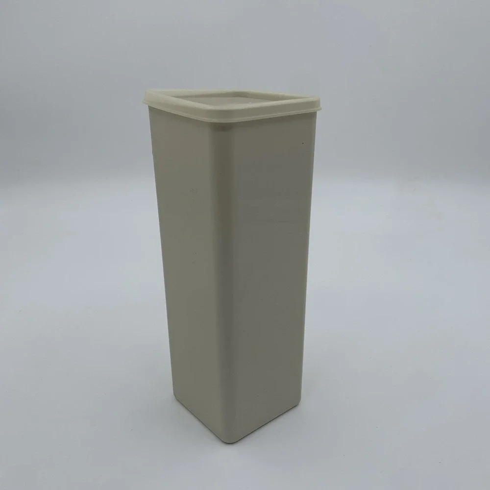 Vintage Tupperware 2 Lb Velveeta Block Cheese Keeper Almond Color (3 pc.) 1696-2